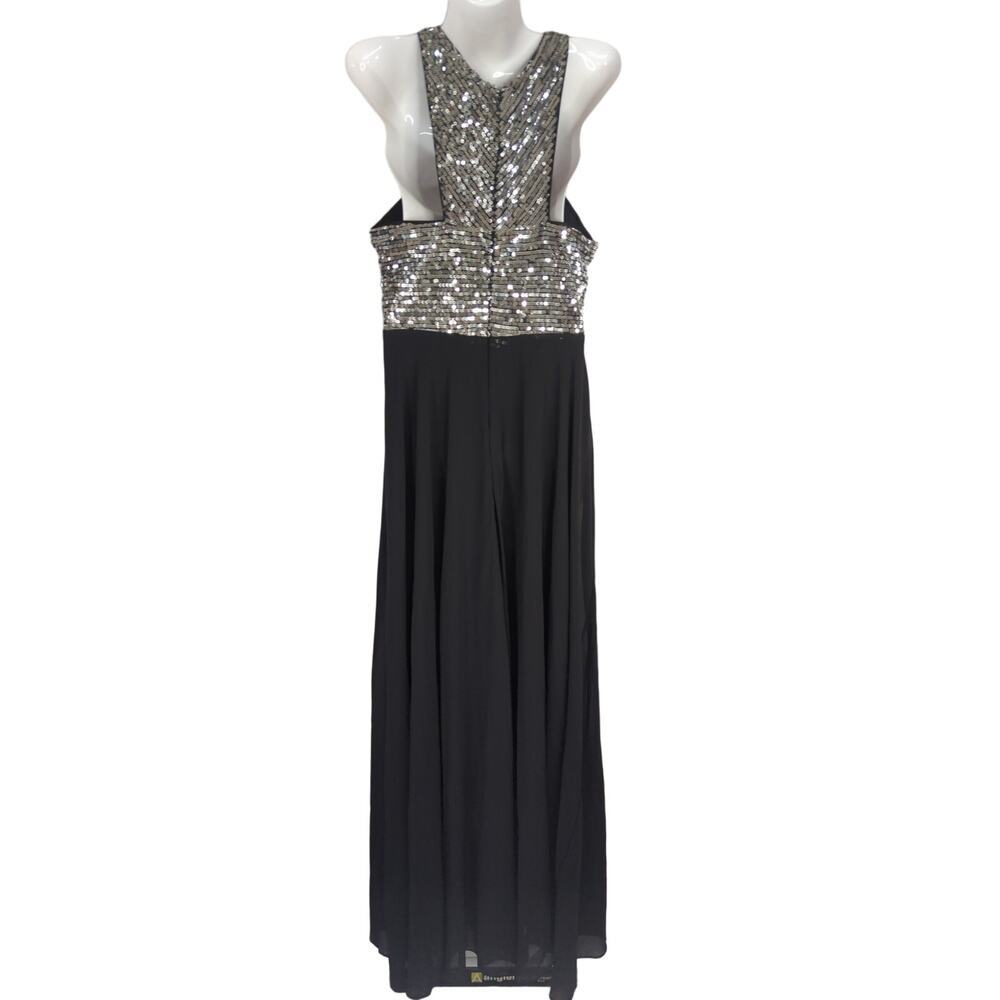 Beauty Kai Women's Sequin Halter Neck Maxi Dress Black MED NWT Party‎ Weddings - Picture 5 of 12